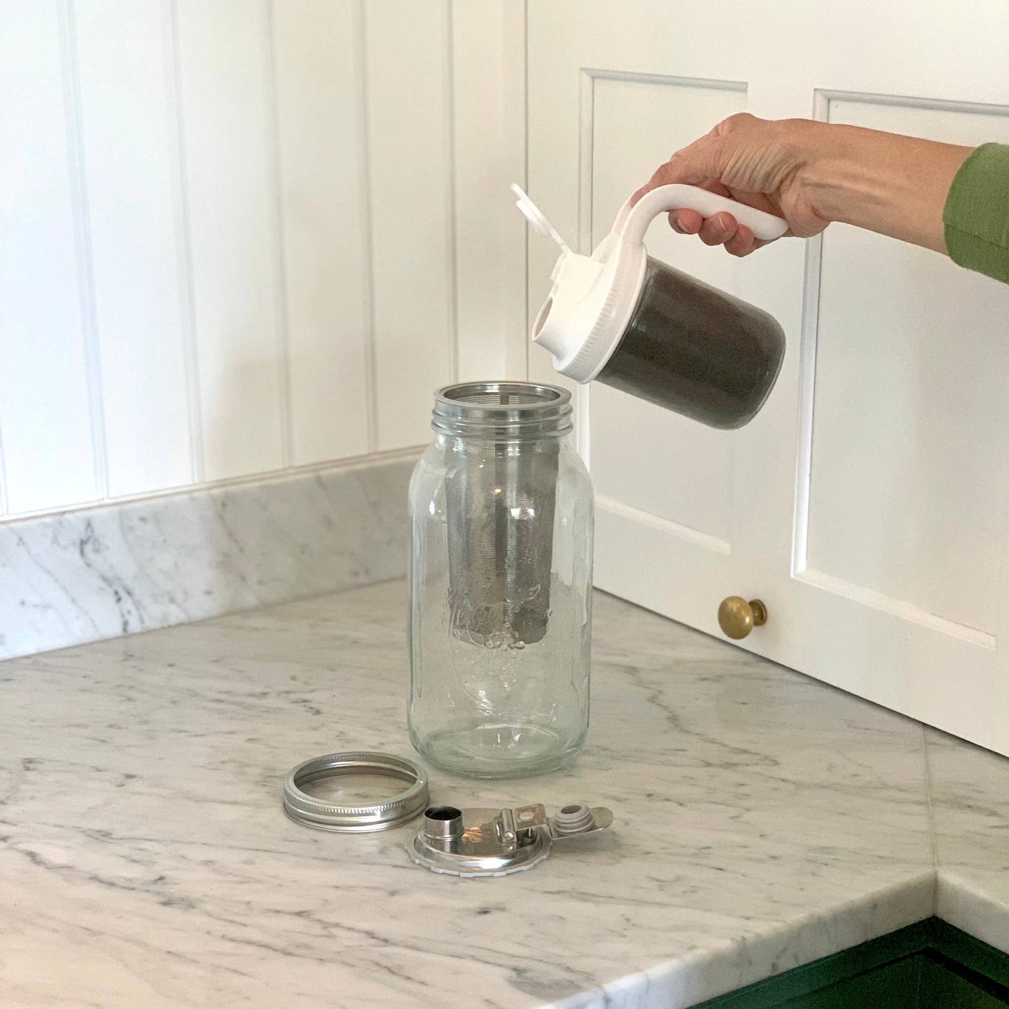 Tea Infuser for Wide Mouth Mason Jar