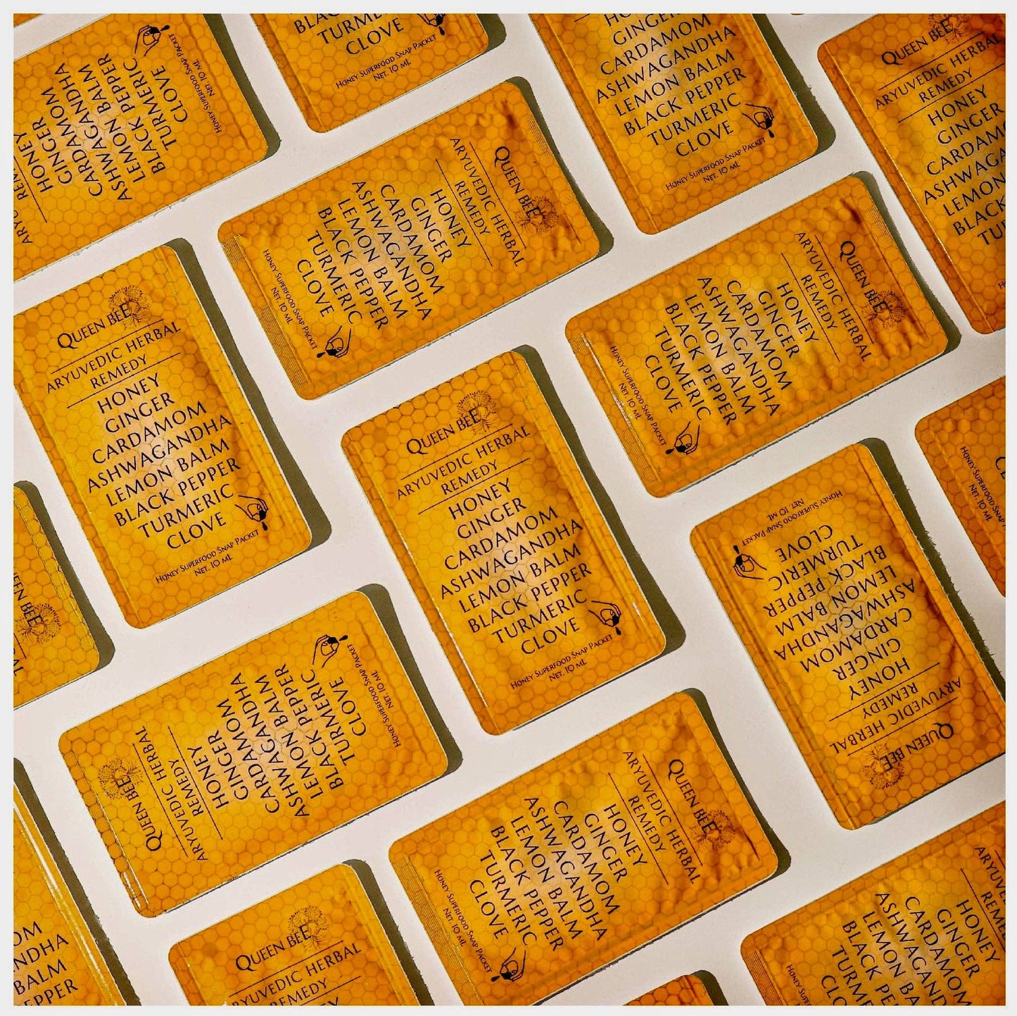 Ayurvedic Honey Superfood Snap Packet for Coffee/Tea