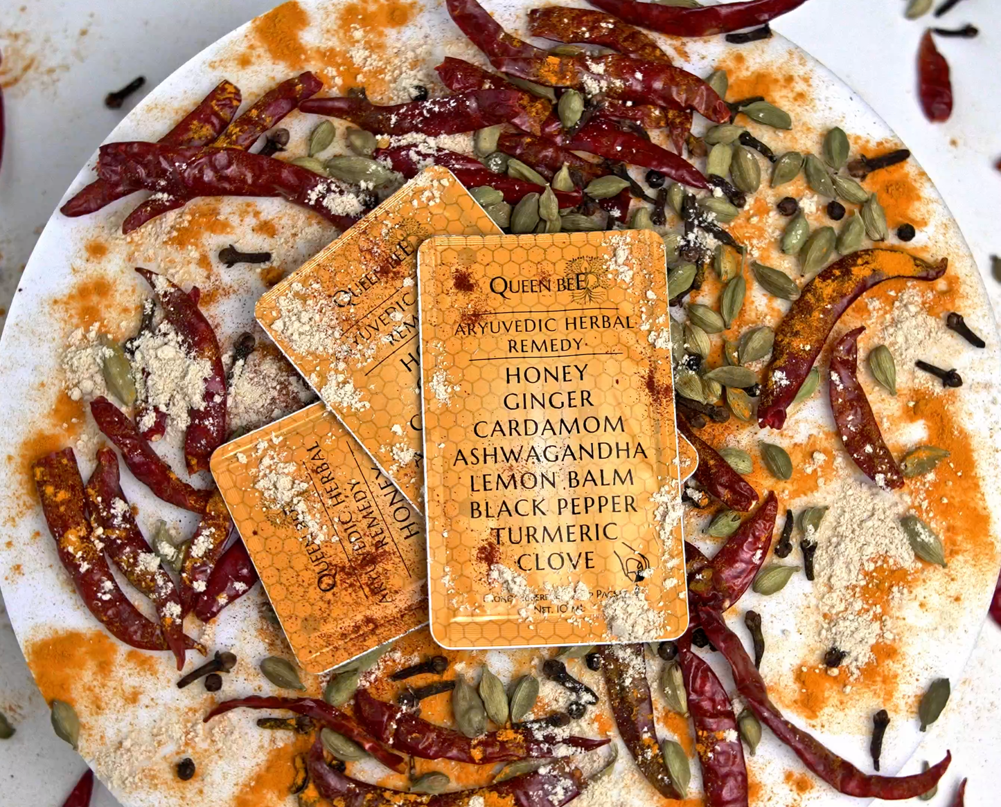 Ayurvedic Honey Superfood Snap Packet for Coffee/Tea